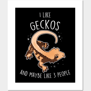 I Like Crested Gecko Lizard Reptile Posters and Art